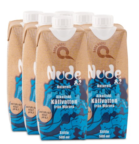Pienoiskuva Aqua Nobel Alkalinen L�hdevesi Nude  500 ml, Maustamaton, 6 kpl pakkaus