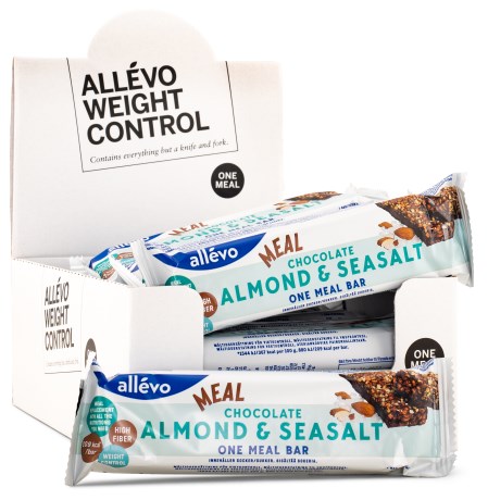Pienoiskuva Allevo One Meal Bar, Almond & Seasalt, 20 kpl pakkaus