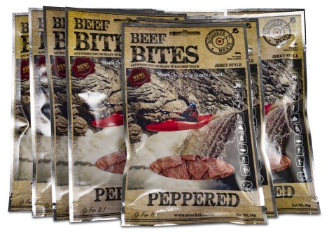 Pienoiskuva Beef Jerky Snacks Beef Bites, Peppered, 10-pack