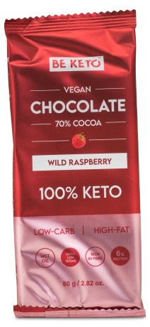Pienoiskuva BeKeto KETO Chocolate, Wild Raspberry, 80 g