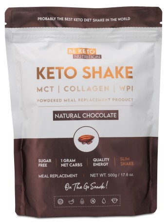 Pienoiskuva BeKeto KETO Shake, Natural Chocolate, 500 g
