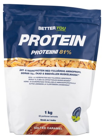 Pienoiskuva Better You Herne- & Kauraproteiini , Suolainen Karamelli, 1 kg