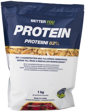 Pienoiskuva Better You Herne- & Kauraproteiini , Mansikka / Vadelma, 1 kg