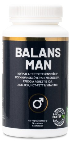Pienoiskuva Better You Miehen Balanssi Lisravinne, 120 kapselia