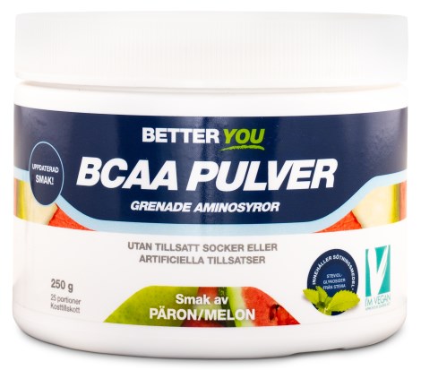 Pienoiskuva Better You BCAA Jauhe, P��ryn�/Meloni, 250 g