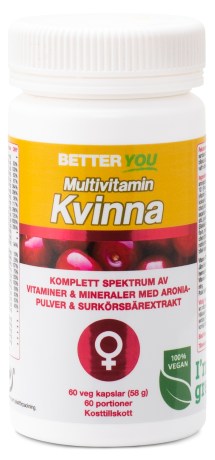 Pienoiskuva Better You Monivitamiini Naiset, 60 kapselia