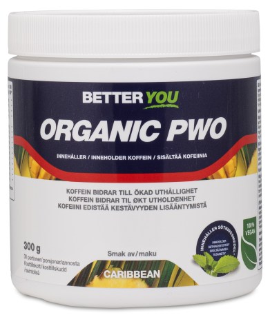 Pienoiskuva Better You Pre Work Out PWO, Luomu , Karibia, 300 g