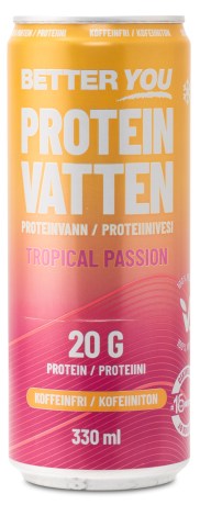Pienoiskuva Better You Proteiinijuoma Hiilihapoilla, Tropical Passion, 1 kpl