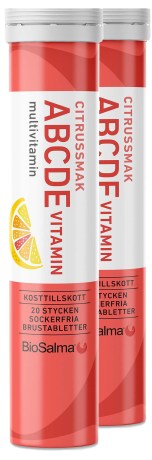 Pienoiskuva BioSalma ABCDE-vitamiini, Sitrus, 40 poretablettia