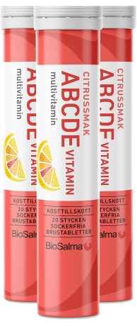 Pienoiskuva BioSalma ABCDE-vitamiini, Sitrus, 60 poretablettia