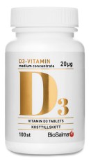 BioSalma D3-vitamiiini Medium Concentrate 20ug