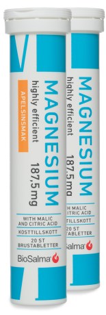 Pienoiskuva BioSalma Magnesium 187,5 mg, Appelsiini, 40 poretablettia