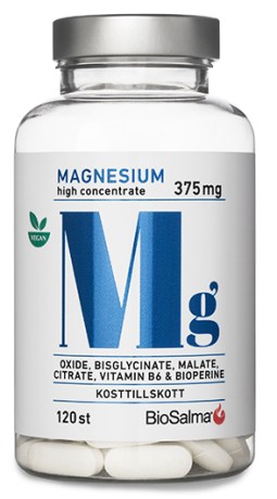 Pienoiskuva BioSalma Magnesium 375 mg, 120 tablettia