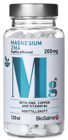 Pienoiskuva BioSalma Magnesium ZMA 200 mg, 120 tablettia