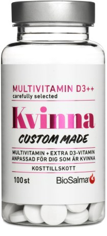 Pienoiskuva BioSalma Monivitamiini Nainen D3-vitamiini++, 100 tablettia