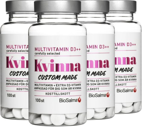 Pienoiskuva BioSalma Monivitamiini Nainen D3-vitamiini++, 400 tablettia