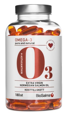 Pienoiskuva BioSalma Omega-3 Salmon Oil 1000mg, 180 kapselia