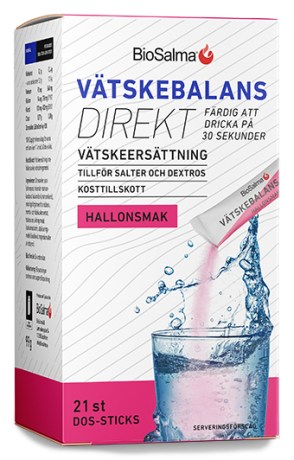 Pienoiskuva BioSalma V�tskebalans Direkt, Vadelma, 21 annospussia