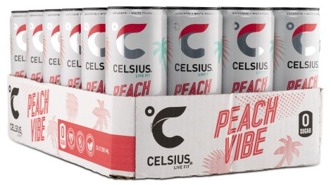 Pienoiskuva Celsius, Peach Vibe kolsyrad, 1 kpl