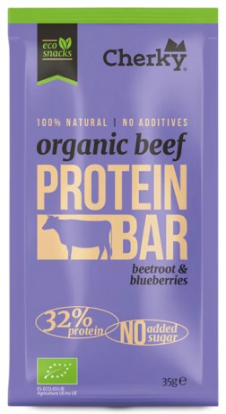 Pienoiskuva Cherky Foods Meat Bars Beef Eco, Beetroot & Blueberry, 35 g