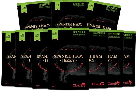 Pienoiskuva Cherky Foods Pork Jerky Eco, Spanish Ham, 10-pack