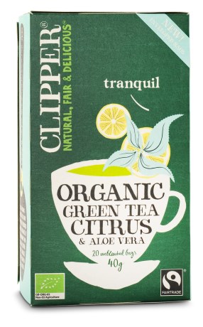 Clipper Green Tea Citrus Aloe Vera Luomu, Elintarvikkeet - Clipper