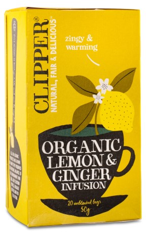 Clipper Tea Lemon & Ginger Infusion EKO, Elintarvikkeet - Clipper