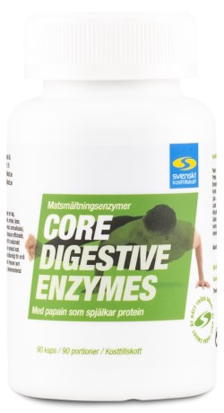 Core Digestive Enzymes, Terveys & Hyvinvointi - Svenskt Kosttillskott
