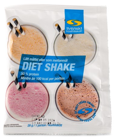 Pienoiskuva Diet Shake Annospussit, Suklaa, 28 g
