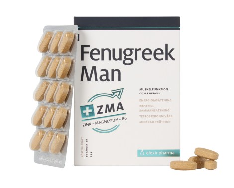 Pienoiskuva Elexir Pharma Fenugreek Man, 60 tablettia