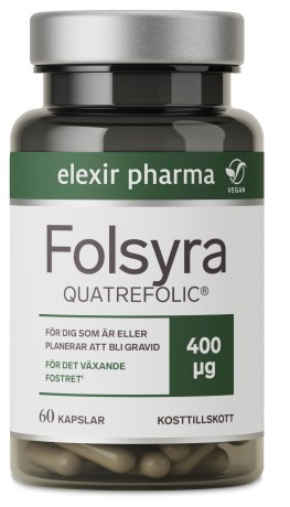 Pienoiskuva Elexir Pharma Foolihappo, 60 kapselia