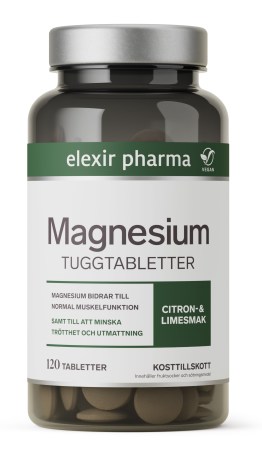 Pienoiskuva Elexir Pharma Magnesium Purutabletit, 120 purutablettia