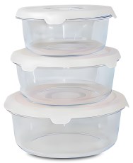 Pienoiskuva Foodecobox Lasinen Evsrasiasetti 3-in-1, Pyre, Valkoinen