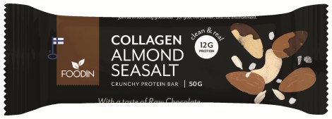 Pienoiskuva Foodin Collagen Protein Bar, Almond Sea Salt, 50 g
