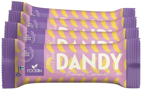 Pienoiskuva Foodin Dandy Candy Date Bar, Banana Caramel, 4-pack