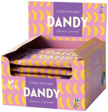 Pienoiskuva Foodin Dandy Candy Date Bar, Banana Caramel, 18-pack