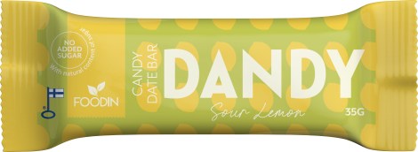 Pienoiskuva Foodin Dandy Candy Date Bar, Sour Lemon, 35 g