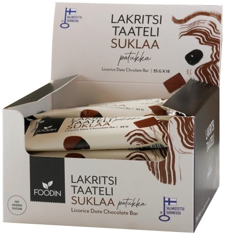 Pienoiskuva Foodin Lakritsitaatelipatukka, Chocolate, 18-pack