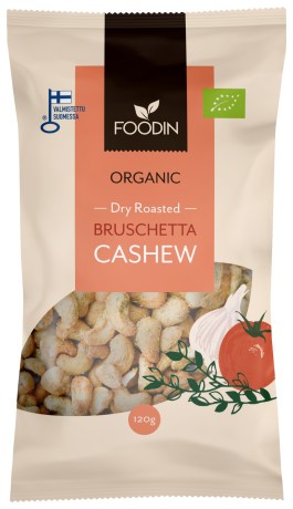 Pienoiskuva Foodin Maustetut Cashewp�hkin�t, Bruschetta, 120 g