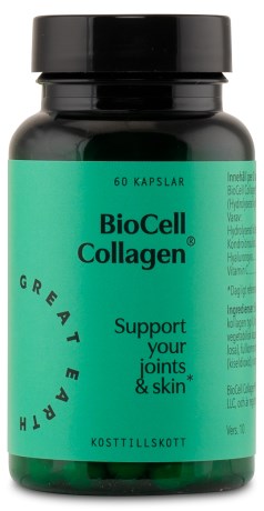 Great Earth Biocell Collagen II + Hyaluronsyra, Terveys & Hyvinvointi - Great Earth