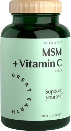 Pienoiskuva Great Earth MSM + Vitamin C, 120 tablettia