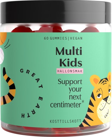 Pienoiskuva Great Earth Multi Kids, Vadelma, 60 Gummies