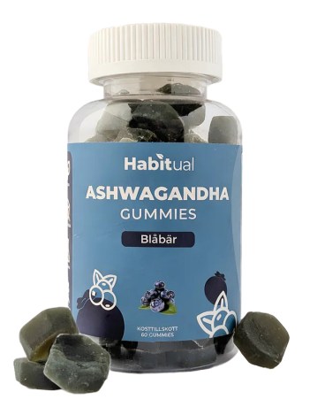 Pienoiskuva Habitual Ashwagandha Gummies, Mustikka, 60 Gummies