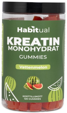 Pienoiskuva Habitual Kreatiini-gummit, Vesimeloni, 120 Harriboja