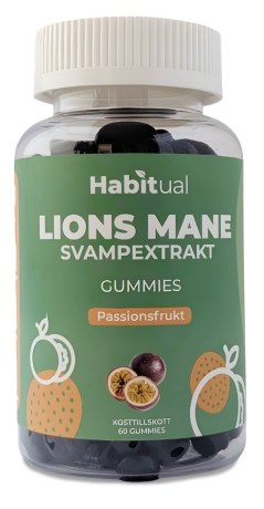 Pienoiskuva Habitual Lions Mane Gummies, Passionhedelm�, 60 Gummies