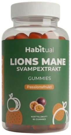 Pienoiskuva Habitual Lions Mane Gummies, Passionhedelm�, 60 Gummies