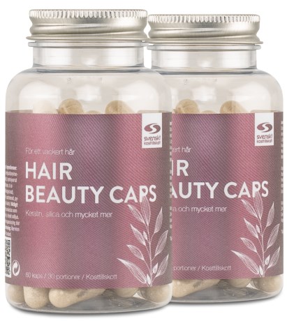 Hair Beauty Caps, Terveys & Hyvinvointi - Svenskt Kosttillskott