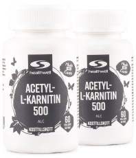 Pienoiskuva Healthwell Acetyl-L-karnitiini, 120 kapselia