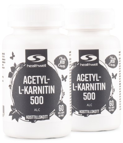 Pienoiskuva Healthwell Acetyl-L-karnitiini, 120 kapselia