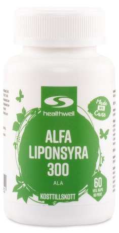 Healthwell Alfa Lipoiinihappo 300 , Terveys & Hyvinvointi - Healthwell